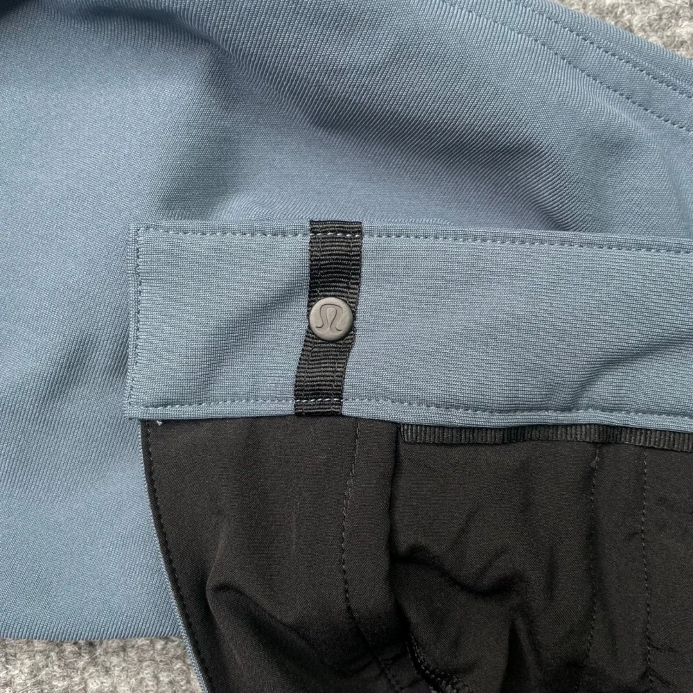 Lululemon ABC Pants Mens 31 Blue Gray Slim Fit Warpstreme Five Pocket Trousers